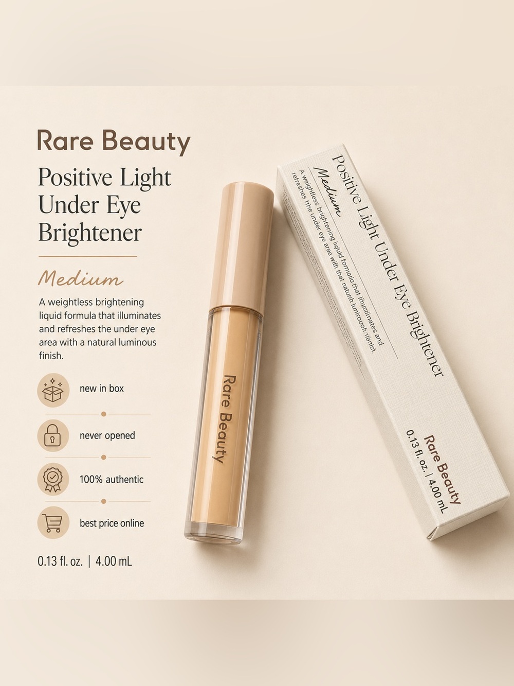 Rare Beauty Positive Light Brightening Eye Color - Mint Green